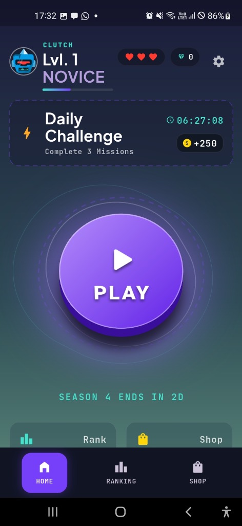 Clutch: The 18% Challenge